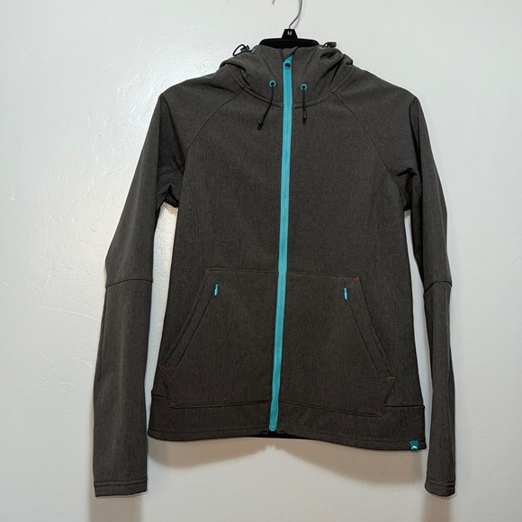 Simms Jackets & Blazers - Simms full zipper front gray hoodie size Small